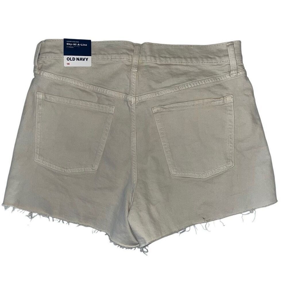 Old Navy off-white frayed shorts 14 NWT